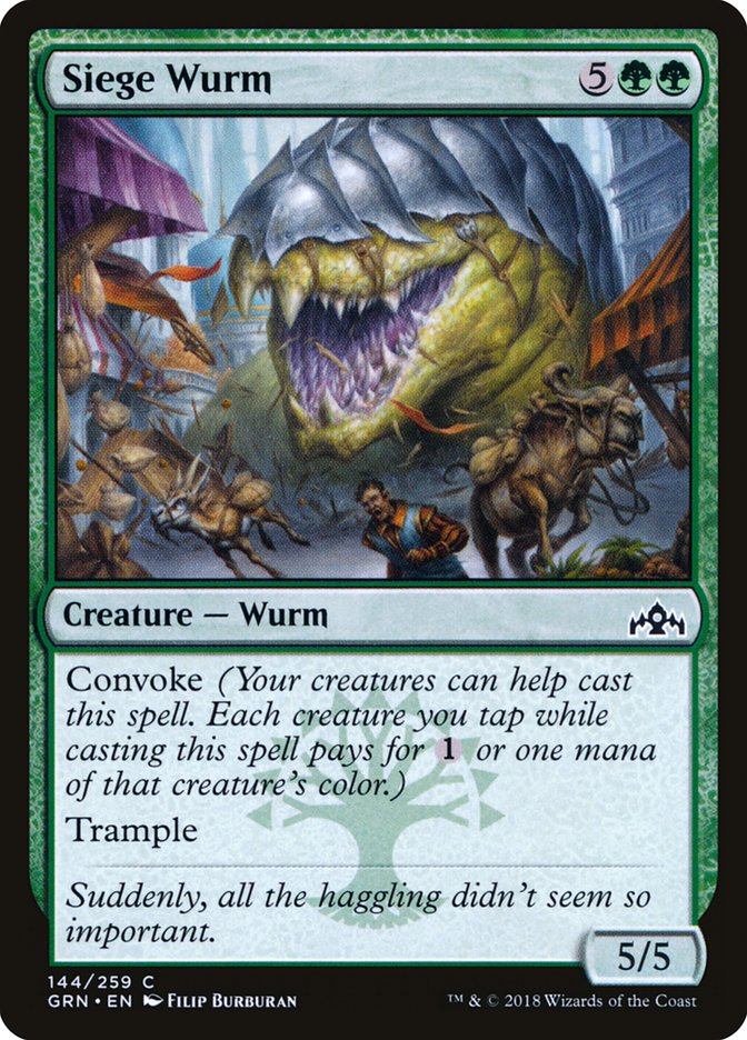 MTG Card Title: Siege Wurm GRN/144