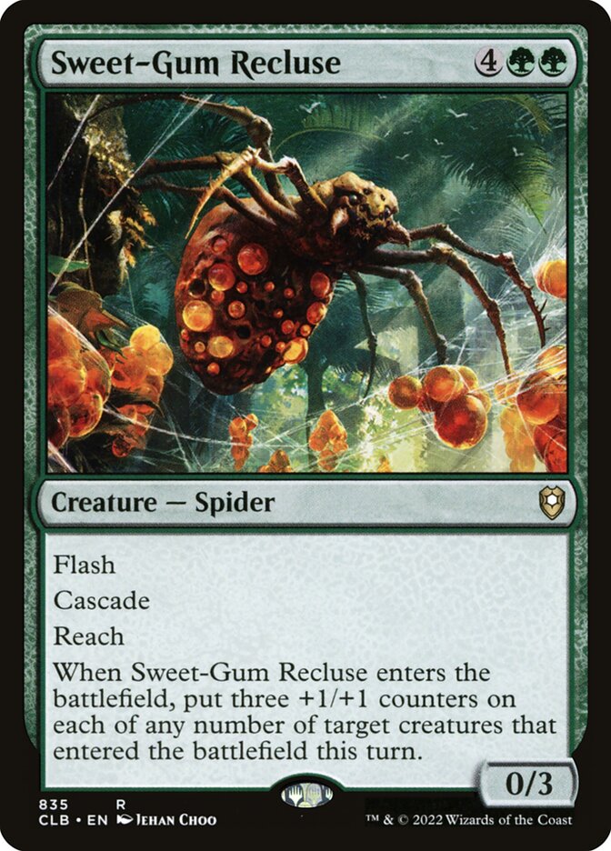 MTG Card Title: Sweet-Gum Recluse CLB/835