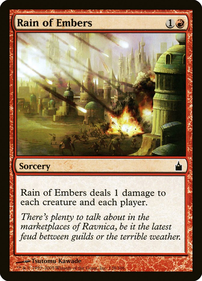 MTG Card Title: Rain of Embers RAV/138