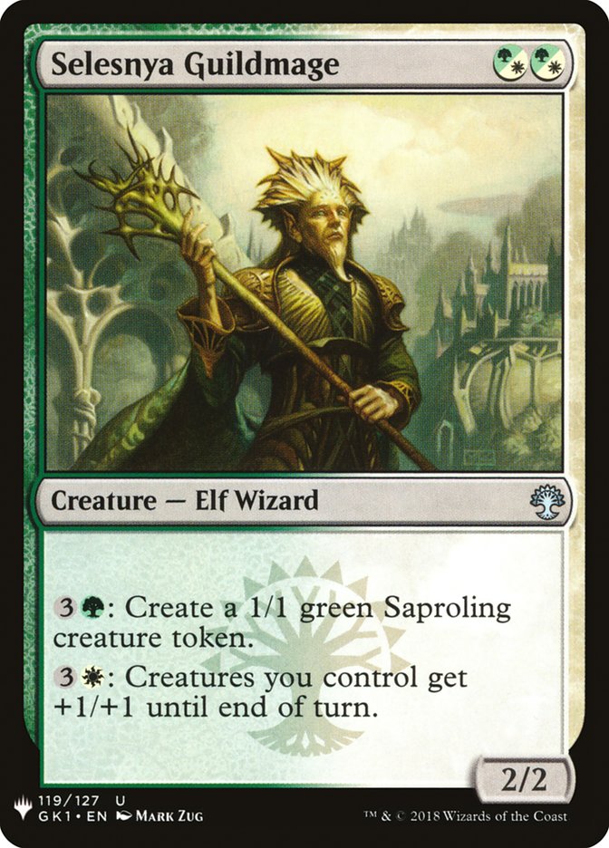 MTG Card Title: Selesnya Guildmage PLST/GK1-119