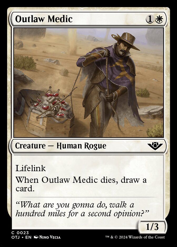MTG Card Title: Outlaw Medic OTJ/23