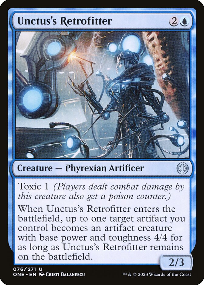 MTG Card Title: Unctus's Retrofitter ONE/76