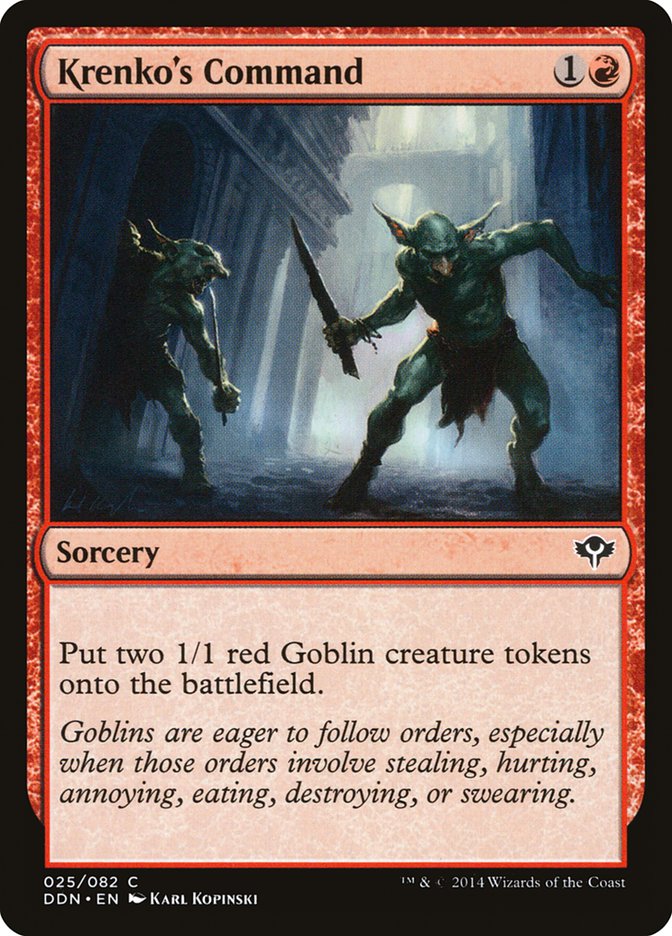 MTG Card Title: Krenko's Command DDN/25