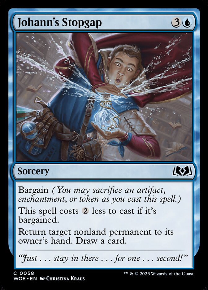 MTG Card Title: Johann's Stopgap WOE/58