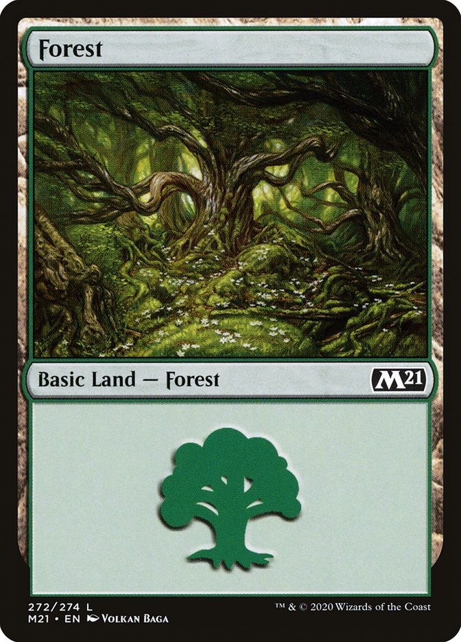 MTG Card Title: Forest M21/272