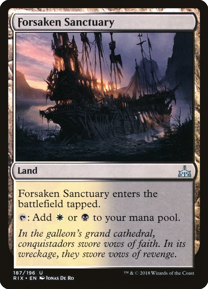 MTG Card Title: Forsaken Sanctuary RIX/187