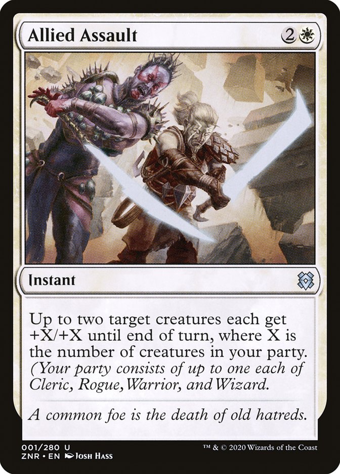 MTG Card Title: Allied Assault ZNR/1