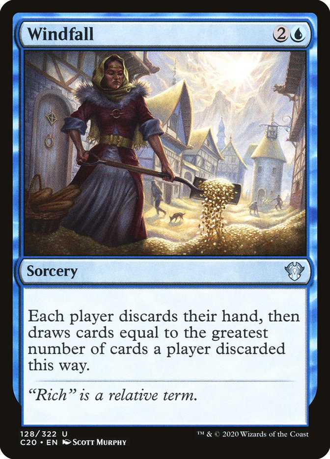 MTG Card Title: Windfall C20/128