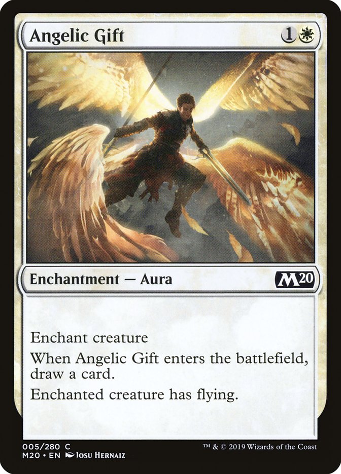 MTG Card Title: Angelic Gift M20/5