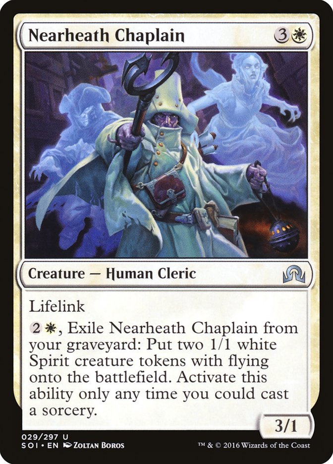 MTG Card Title: Nearheath Chaplain SOI/29