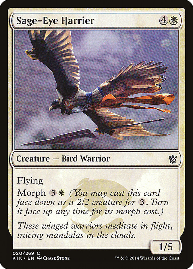 MTG Card Title: Sage-Eye Harrier KTK/20