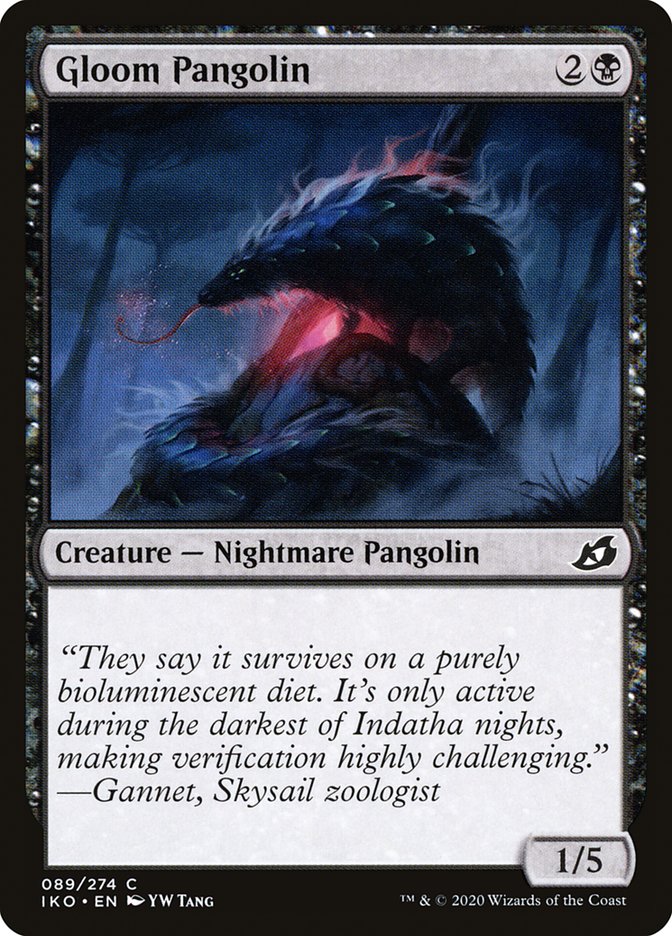 MTG Card Title: Gloom Pangolin IKO/89