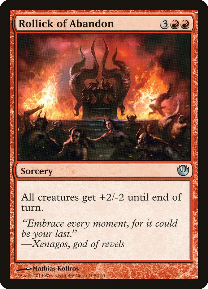 MTG Card Title: Rollick of Abandon JOU/108