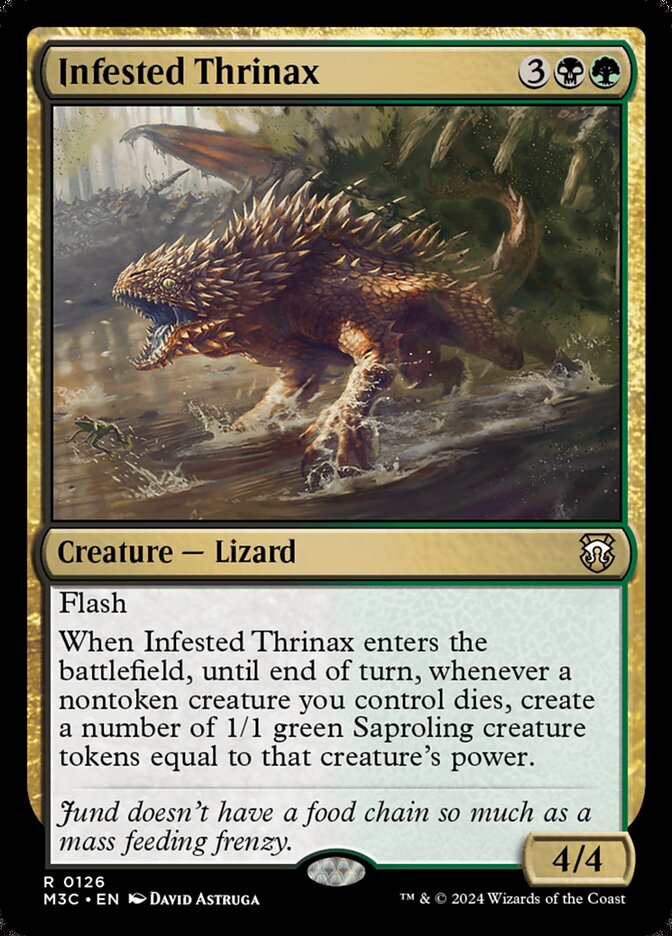 MTG Card Title: Infested Thrinax M3C/126