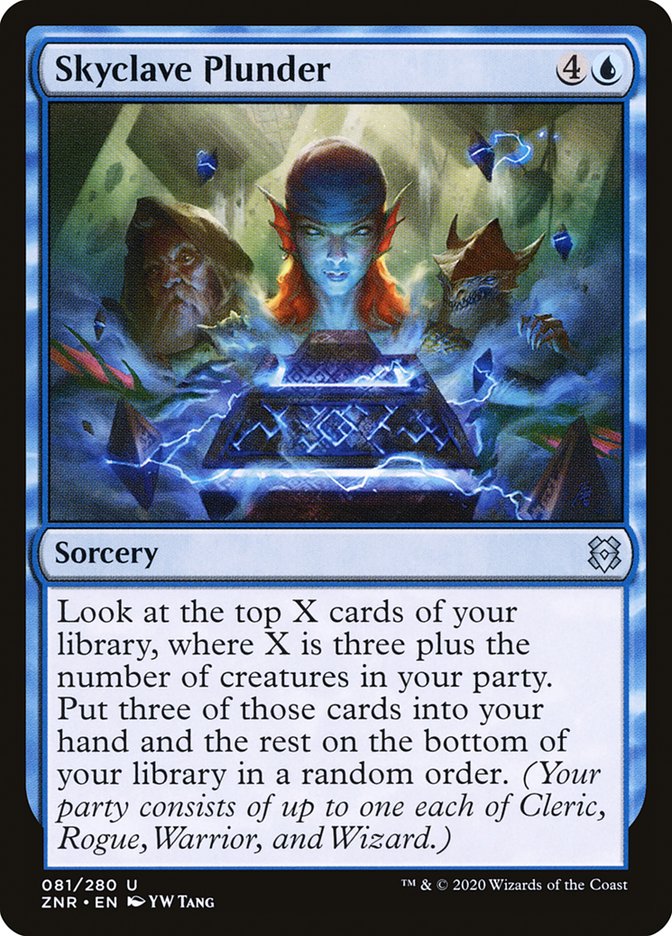 MTG Card Title: Skyclave Plunder ZNR/81