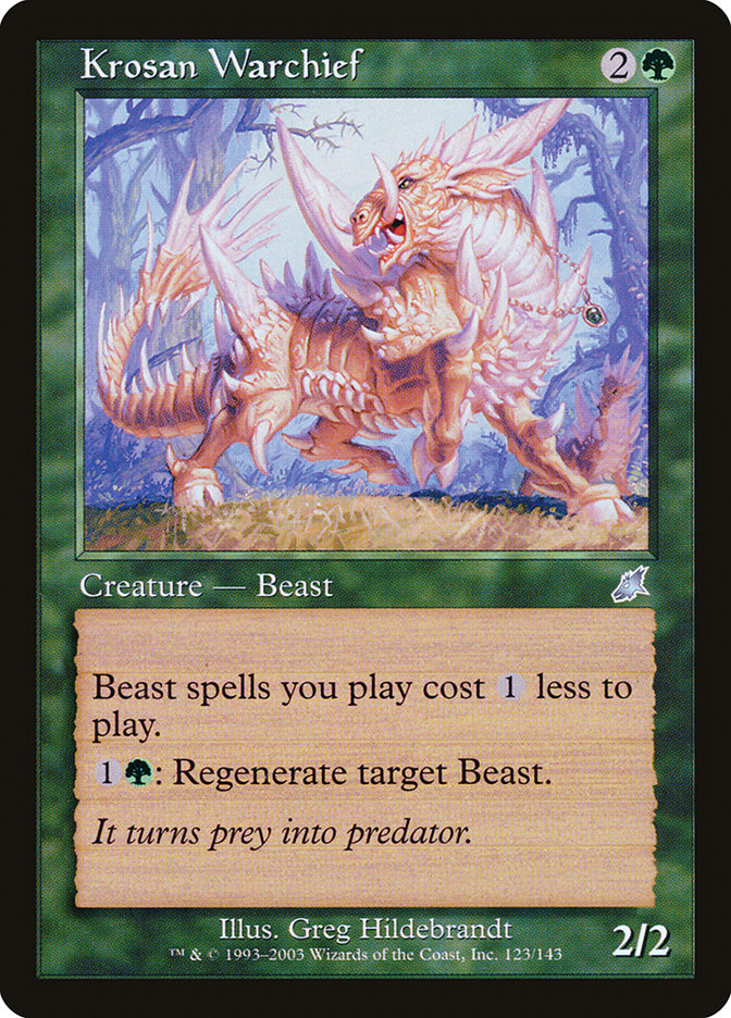MTG Card Title: Krosan Warchief SCG/123
