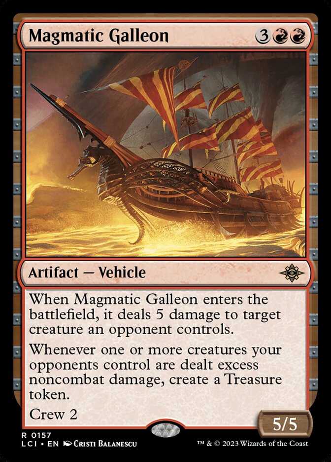 MTG Card Title: Magmatic Galleon LCI/157