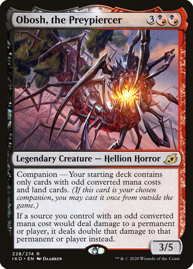 MTG Card Title: Obosh, the Preypiercer IKO/228