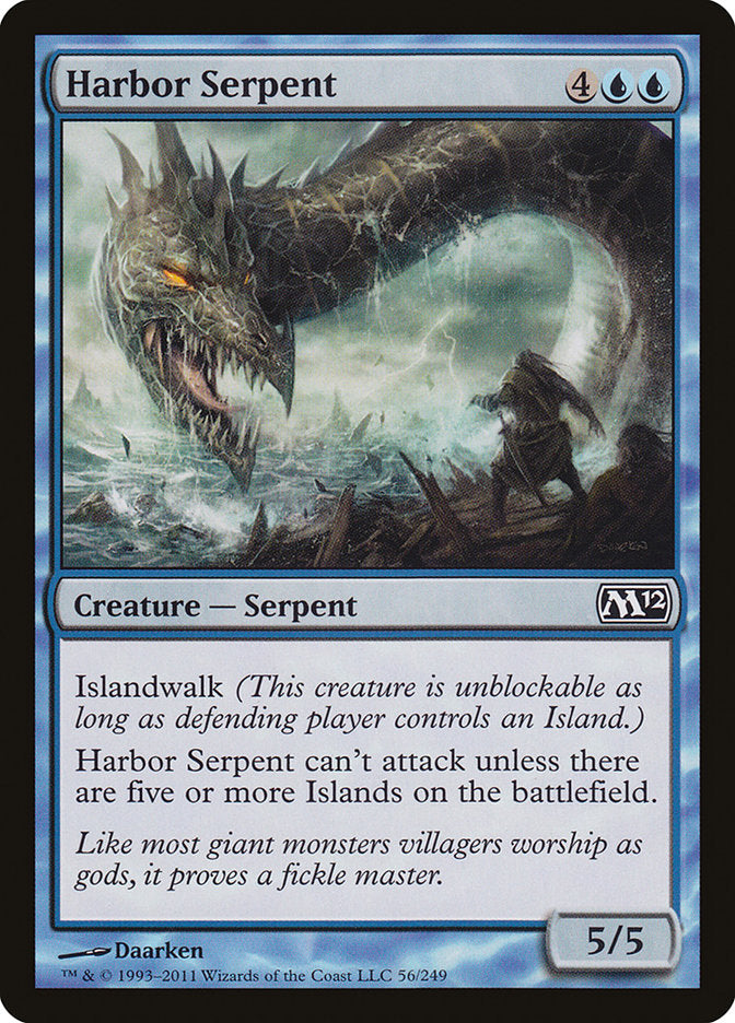 MTG Card Title: Harbor Serpent M12/56
