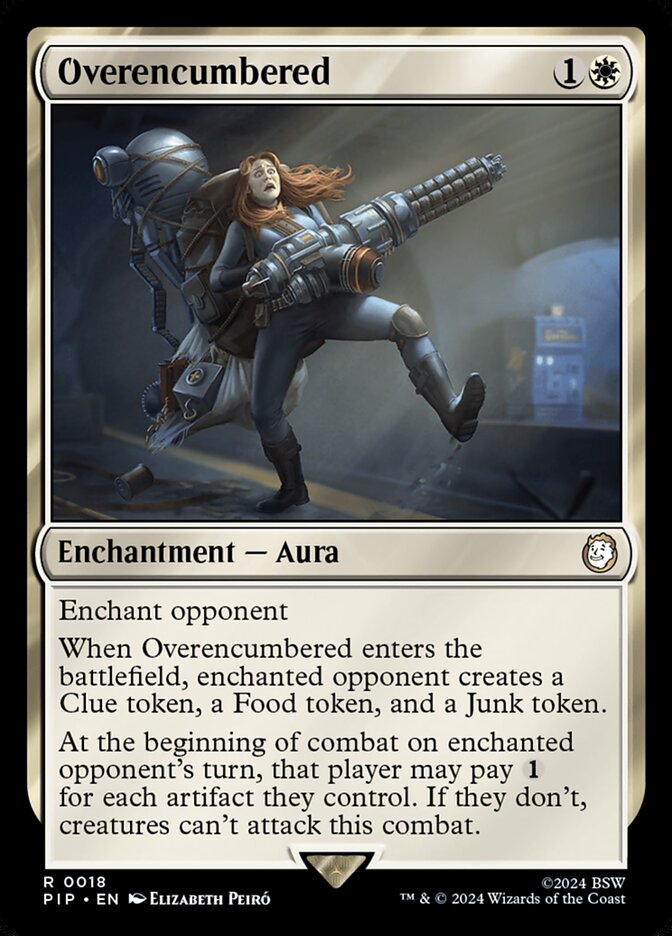MTG Card Title: Overencumbered PIP/18