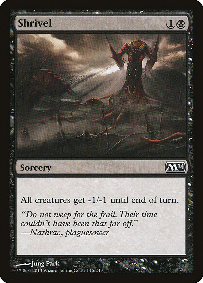 MTG Card Title: Shrivel M14/116