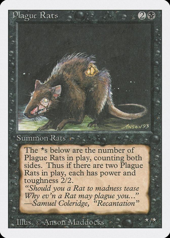 MTG Card Title: Plague Rats 3ED/123