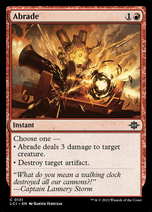 MTG Card Title: Abrade LCI/131