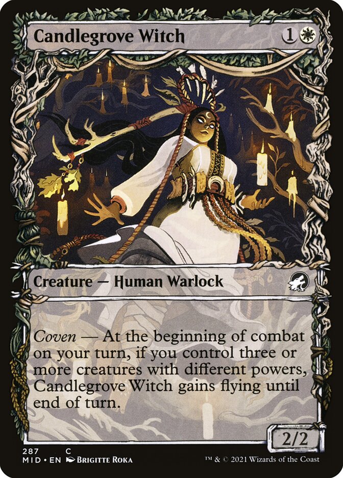 MTG Card Title: Candlegrove Witch MID/287