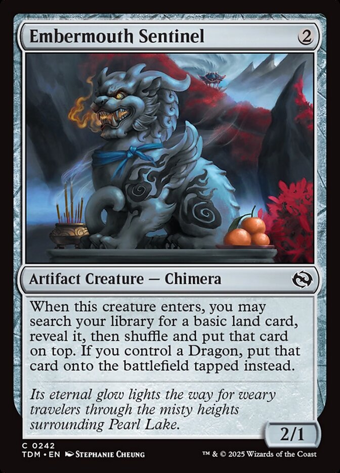 MTG Card Title: Embermouth Sentinel TDM/242