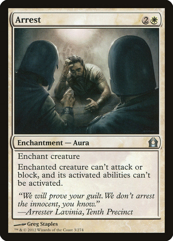 MTG Card Title: Arrest RTR/3
