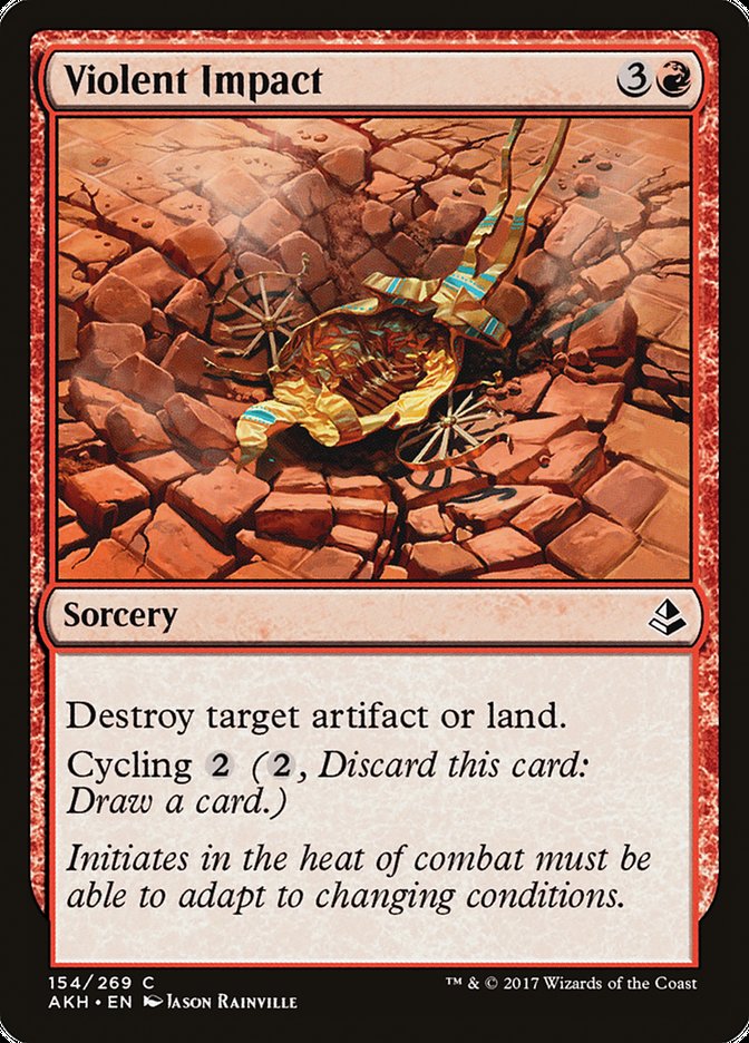 MTG Card Title: Violent Impact AKH/154