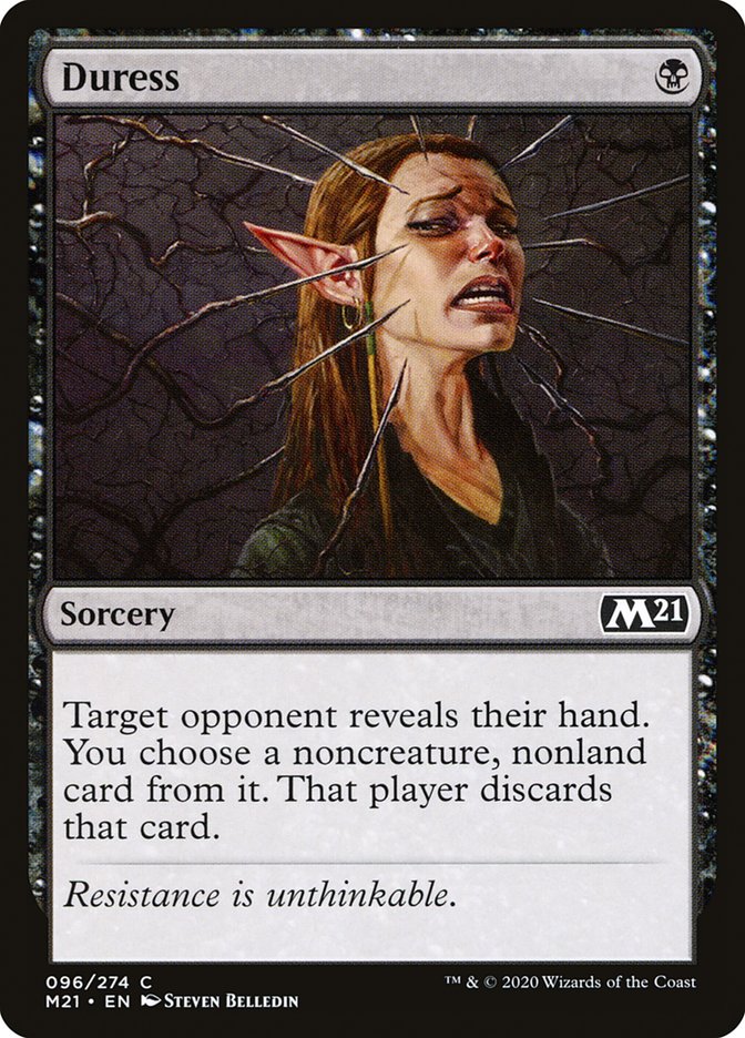 MTG Card Title: Duress M21/96