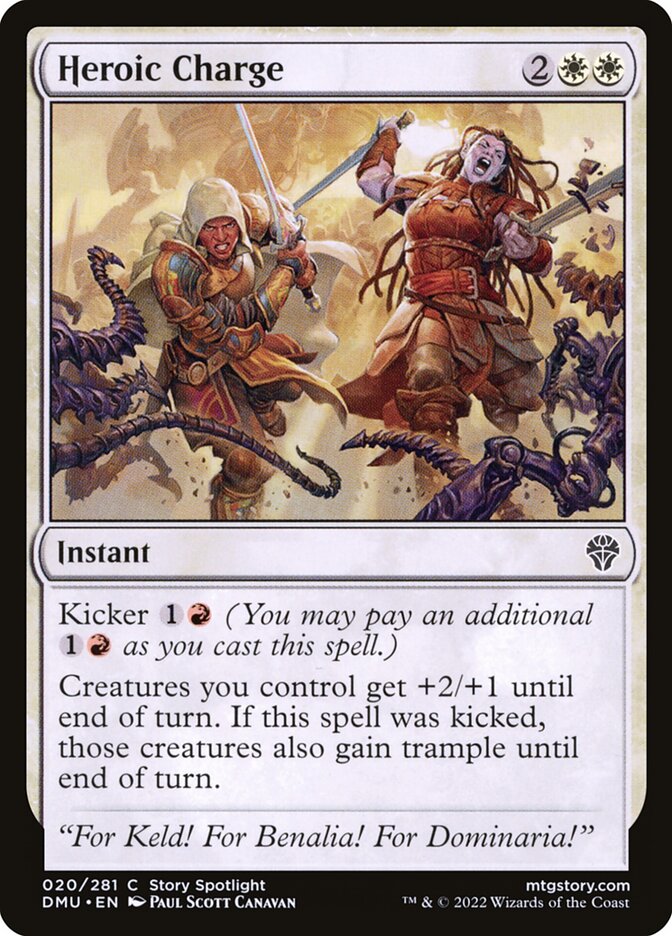MTG Card Title: Heroic Charge DMU/20