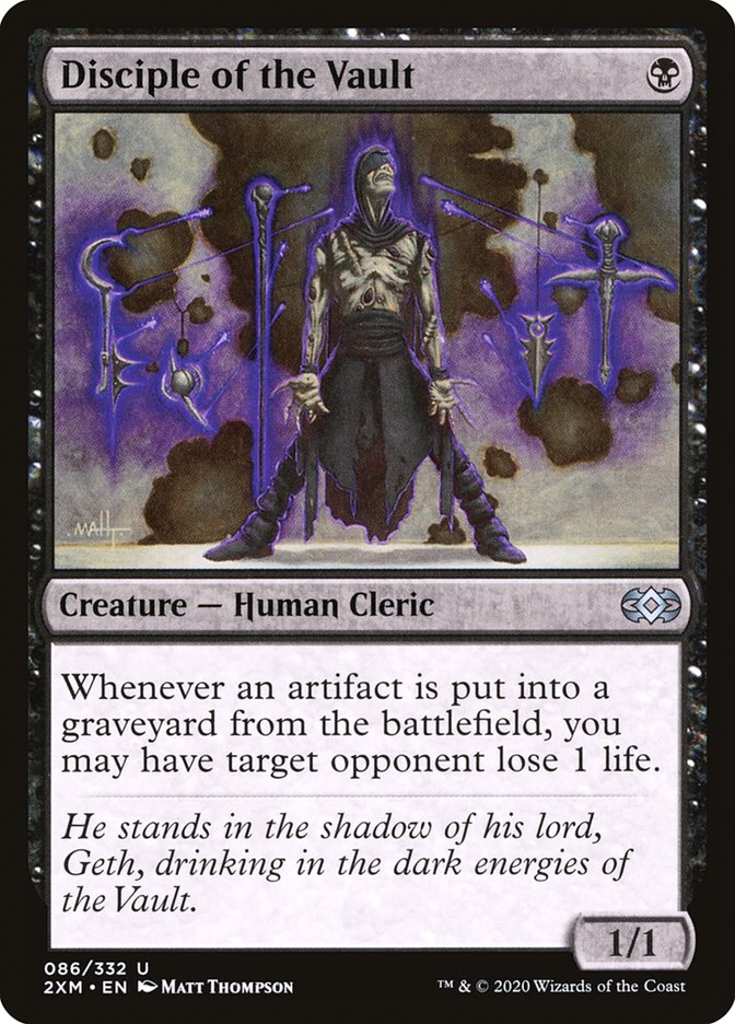 MTG Card Title: Disciple of the Vault 2XM/86