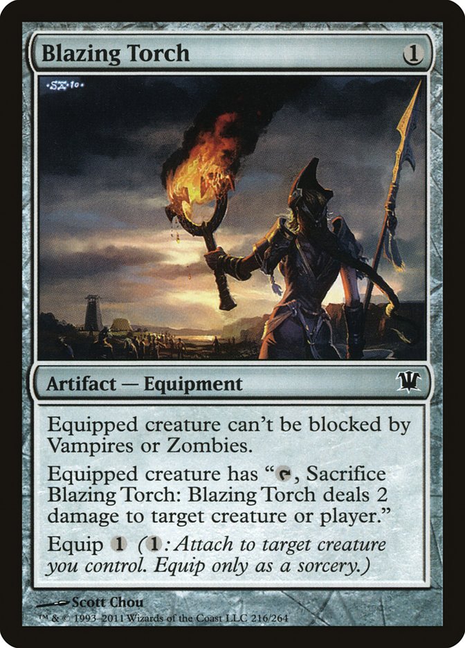 MTG Card Title: Blazing Torch ISD/216