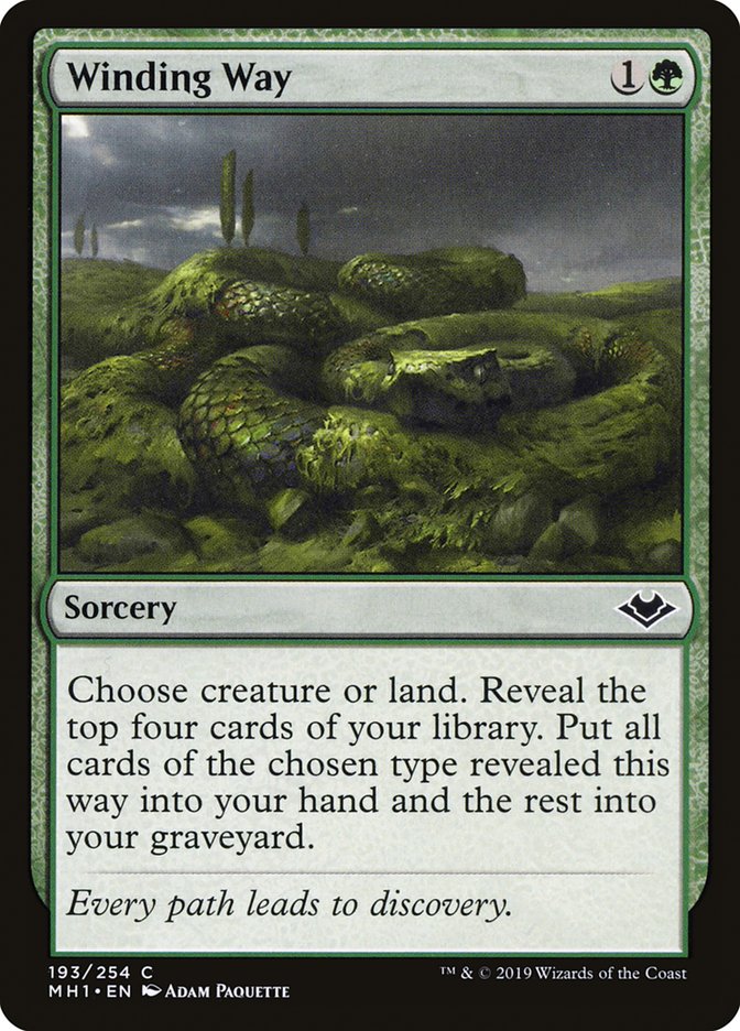 MTG Card Title: Winding Way MH1/193