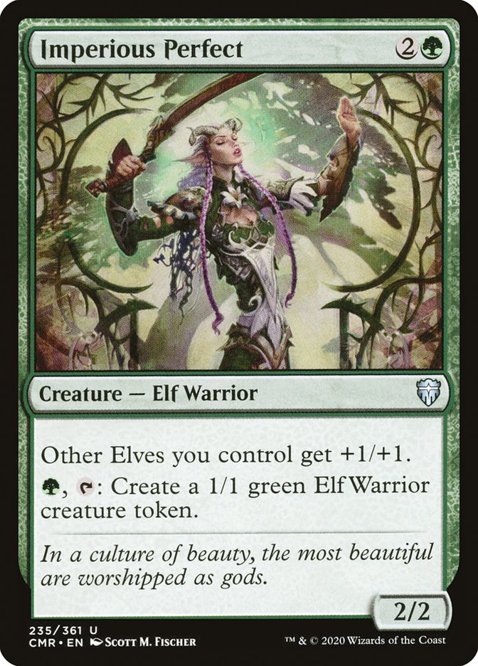 MTG Card Title: Imperious Perfect CMR/235