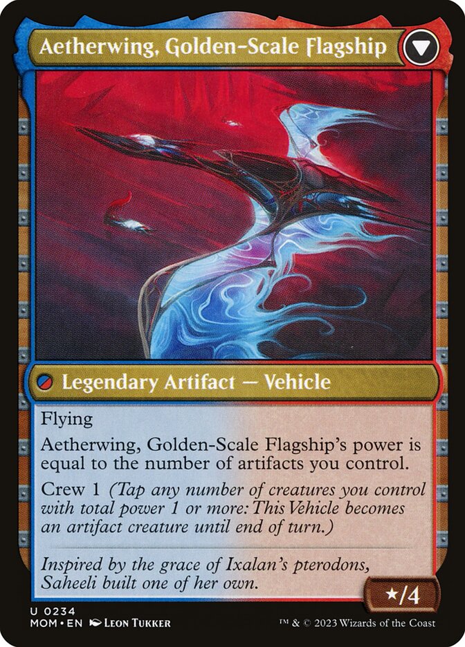 Invasion of Kaladesh // Aetherwing, Golden-Scale Flagship MOM/234