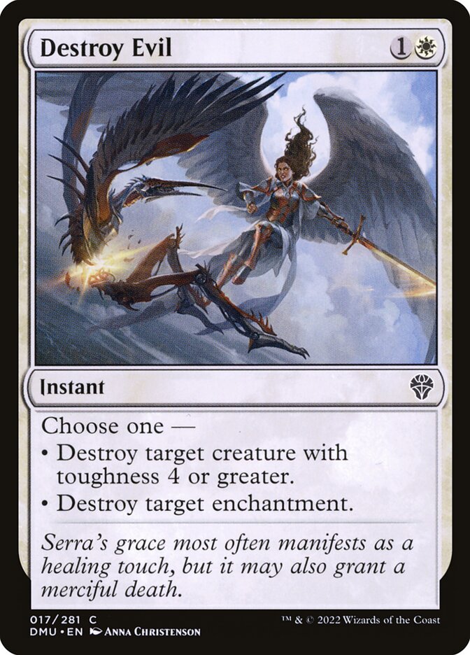 MTG Card Title: Destroy Evil DMU/17