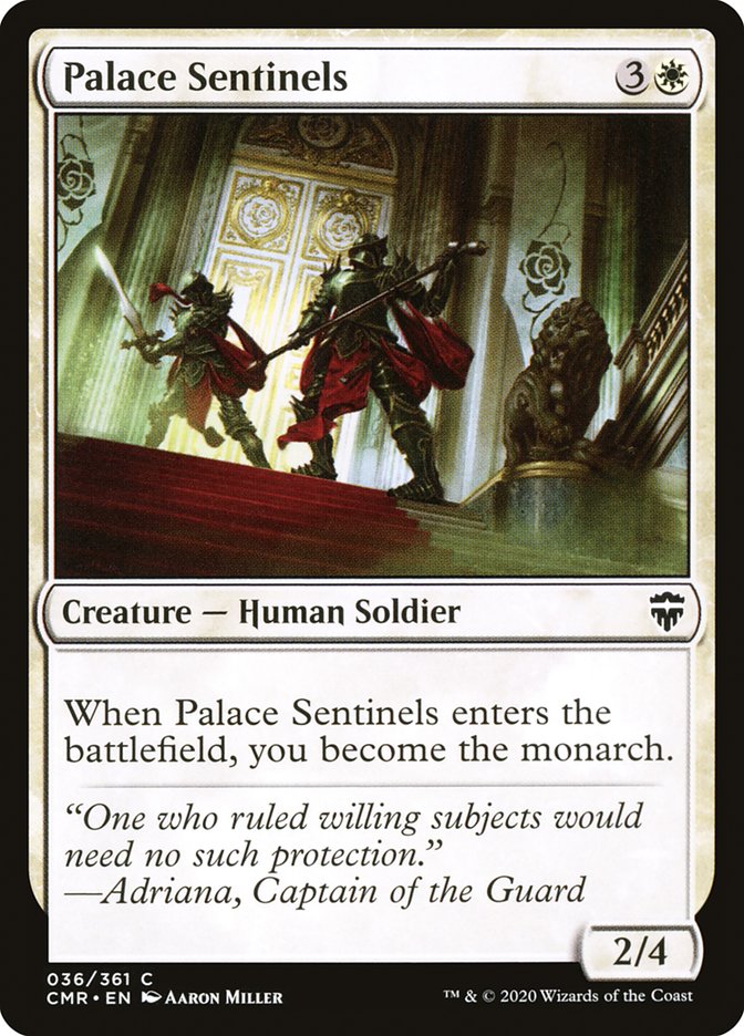 MTG Card Title: Palace Sentinels CMR/36