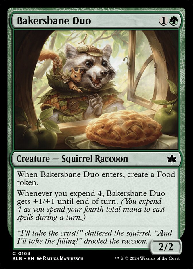 MTG Card Title: Bakersbane Duo BLB/163