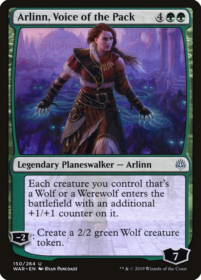 MTG Card Title: Arlinn, Voice of the Pack WAR/150