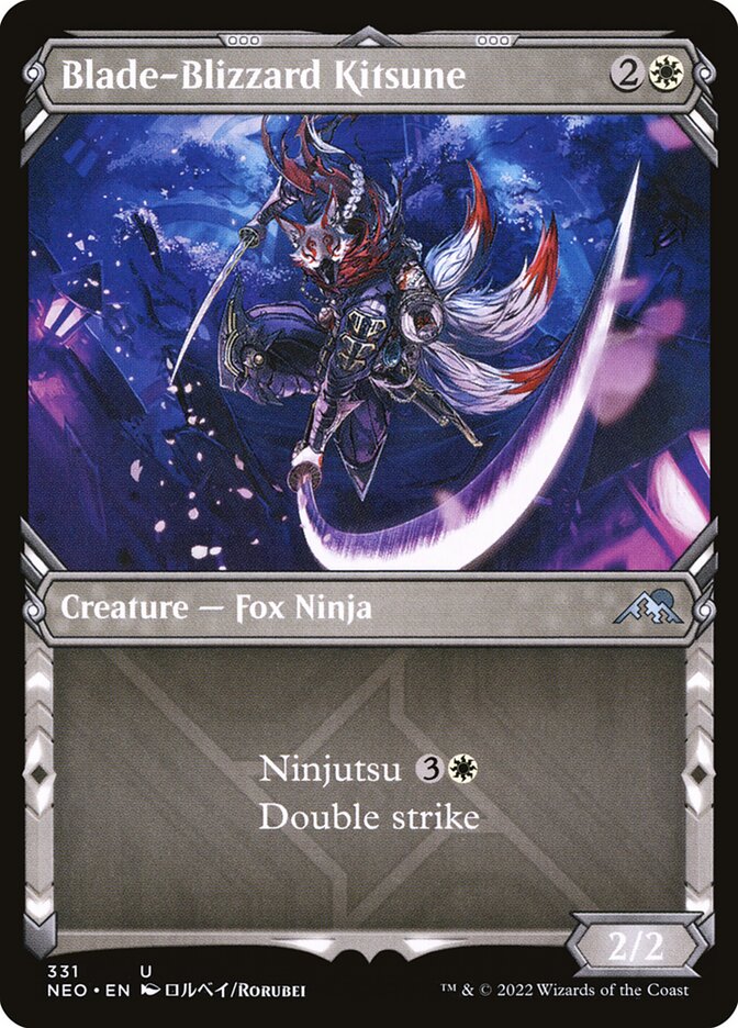 MTG Card Title: Blade-Blizzard Kitsune NEO/331