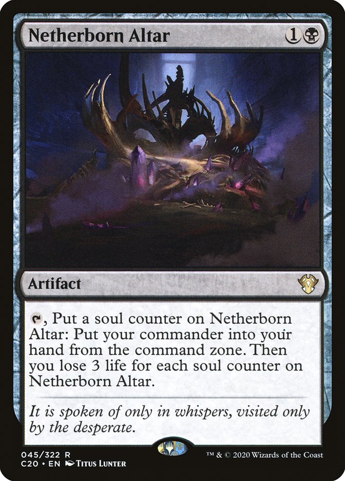 MTG Card Title: Netherborn Altar C20/45