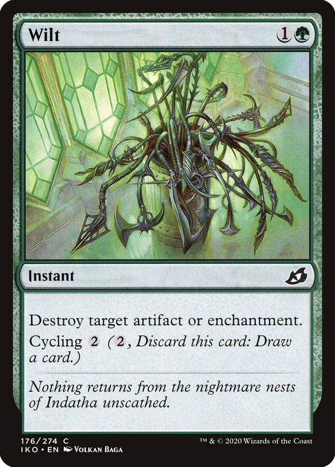 MTG Card Title: Wilt IKO/176