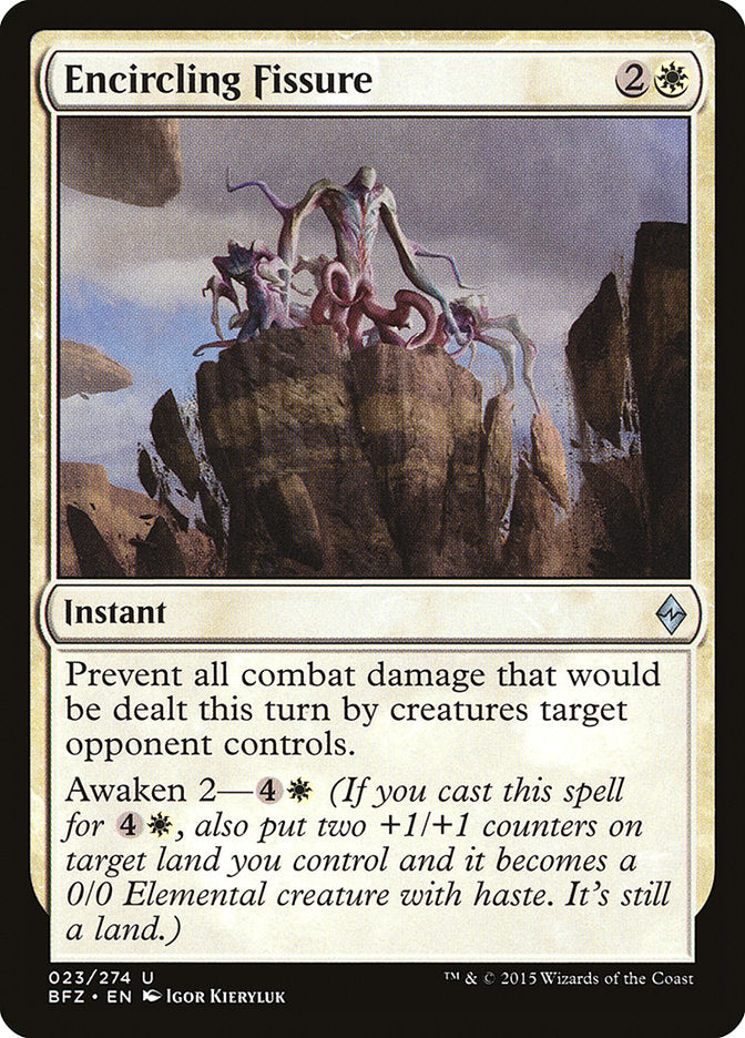 MTG Card Title: Encircling Fissure BFZ/23