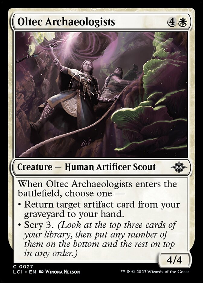 MTG Card Title: Oltec Archaeologists LCI/27