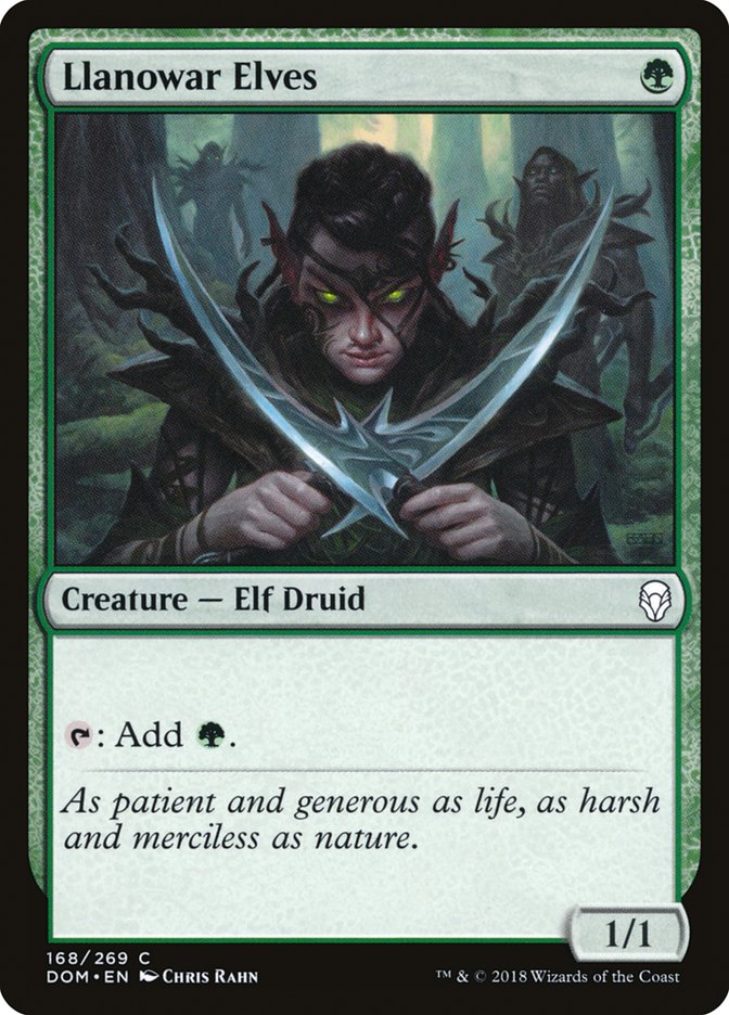 MTG Card Title: Llanowar Elves DOM/168