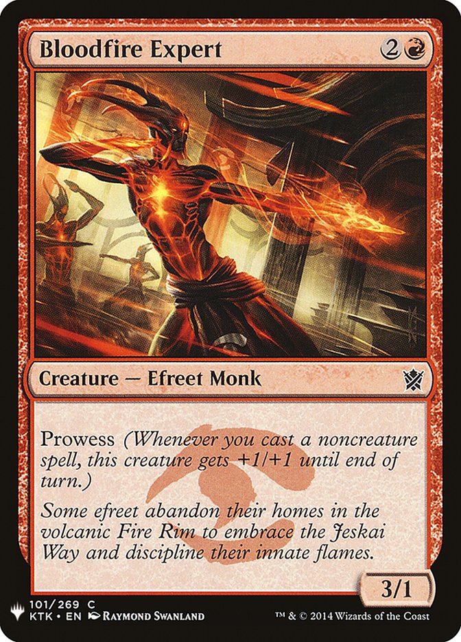 MTG Card Title: Bloodfire Expert PLST/KTK-101