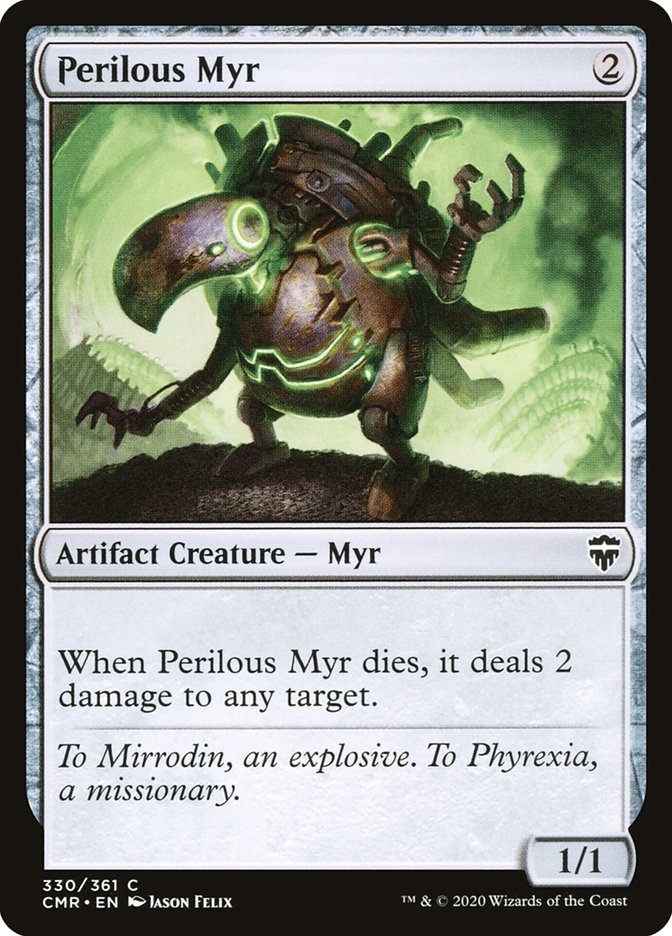 MTG Card Title: Perilous Myr CMR/330